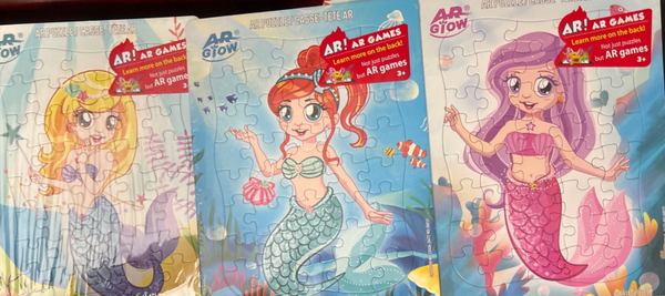 Mermaid - cardboard frame jigsaw puzzle