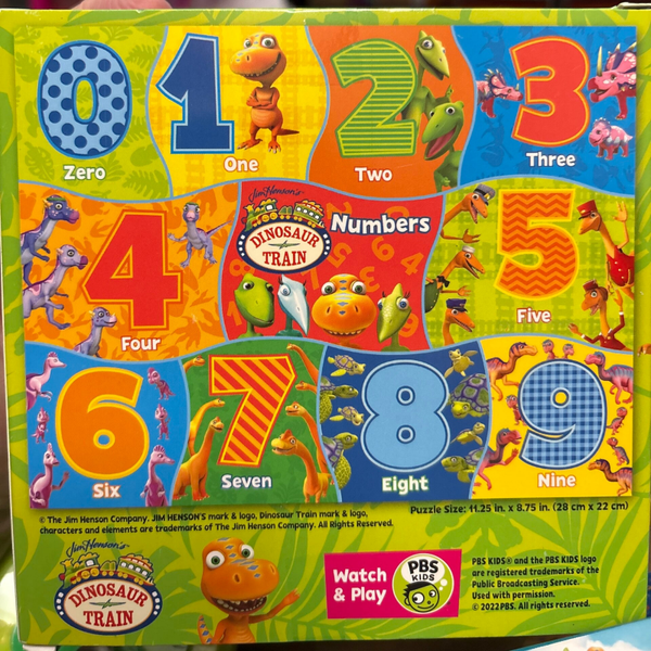 PBS Dinosaur Train Jigsaw Puzzle (24 pieces) - Numbers