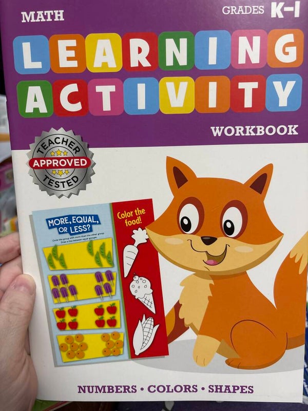 Learning Activity Workbook - Math (Grades K-1)
