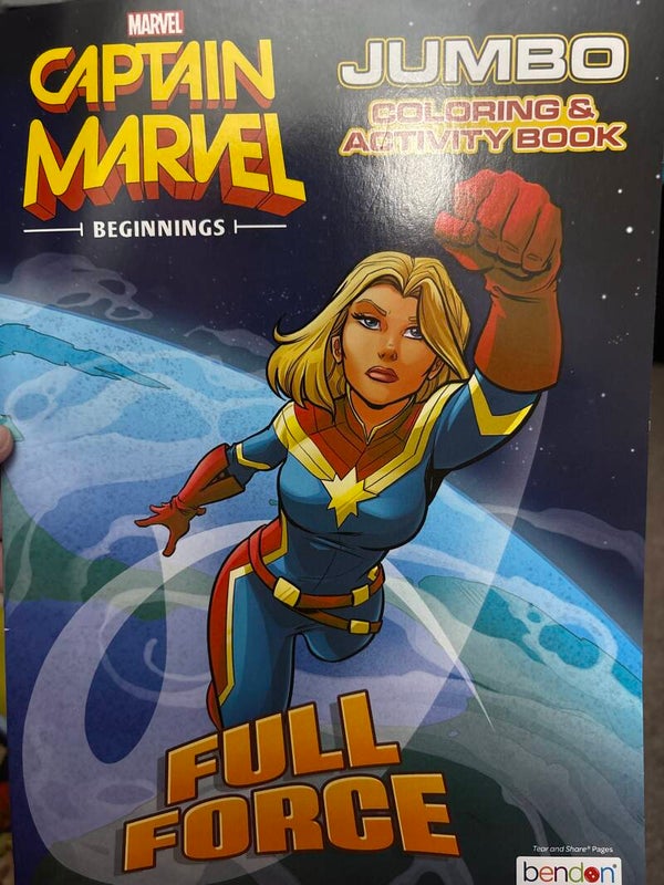 Captain Marvel Beginnings Coloring Activity Book - Full Force