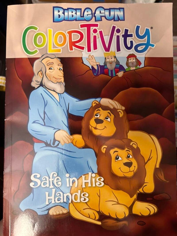 Colortivity - Safe in His Hands Bible Fun activity book