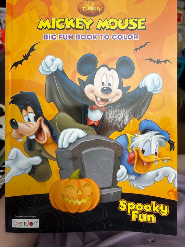 Disney Mickey Mouse Coloring Book - Spooky Fun