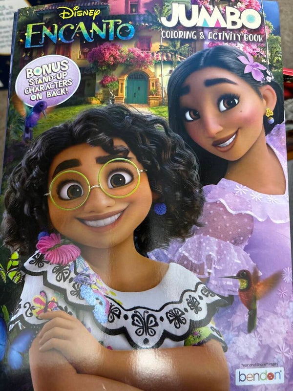 Disney Encanto Coloring Activity book with hummingbird cover