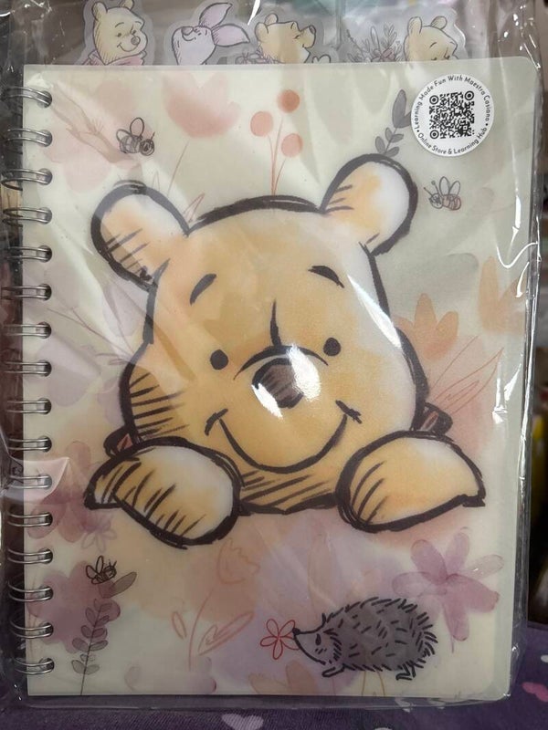 Disney Winnie the Pooh with Hedgehog Tab Journal Notebook - Honey