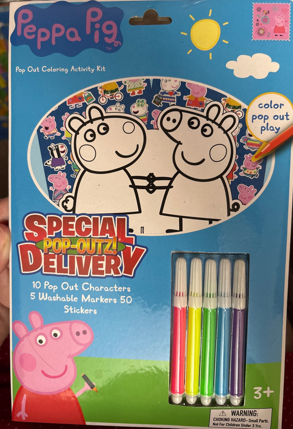 Peppa Pig Special Delivery Pop Outz activity kit