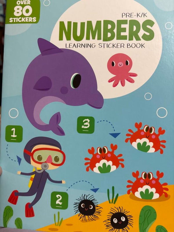 Shapes Pre-K/K Learning Sticker Book - Under the Sea cover