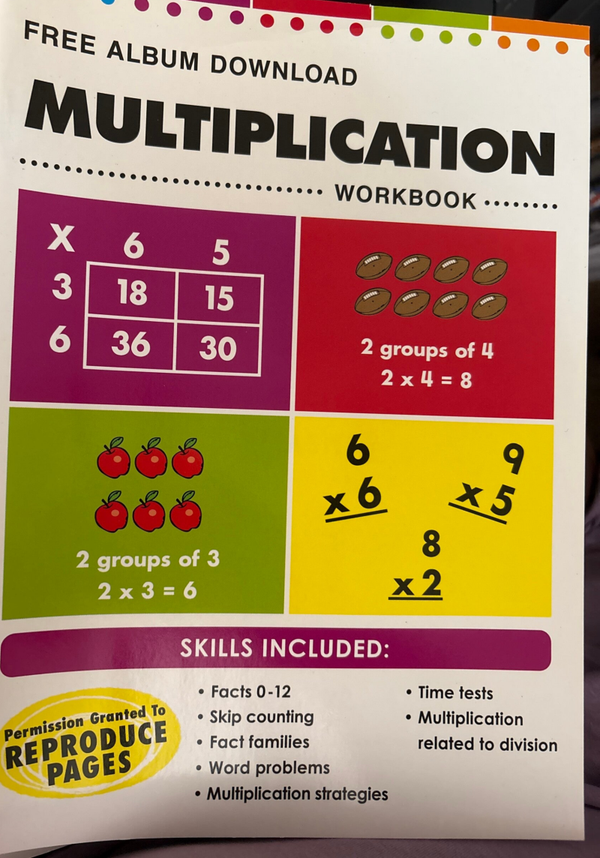 Multiplication and Division workbooks by Crown Jewlz Kidz