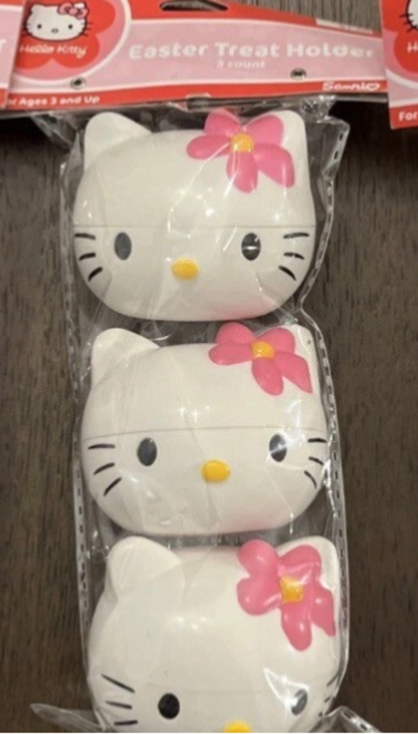 Hello Kitty Fillable Shaped Easter Eggs