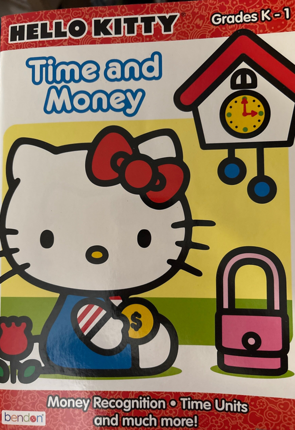 Hello Kitty Time and Money activity book (K-1)