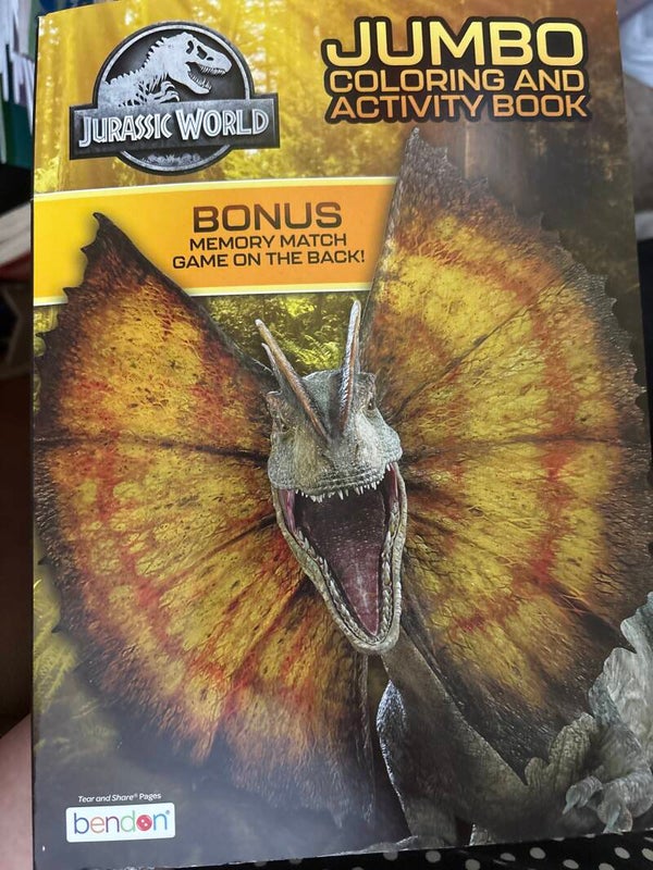 Jurassic World Coloring Activity Book - Velociraptor cover