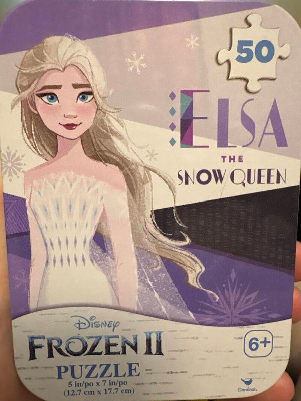 Disney Frozen II Jigsaw Puzzle in a Tin (50 pieces) - Elsa the Snow Queen
