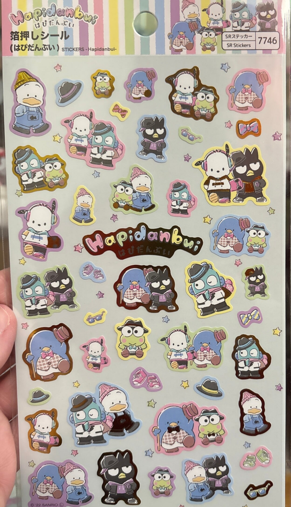Hello Kitty And Friends Stickers -  Hello Kitty Golden Edge Set #7623