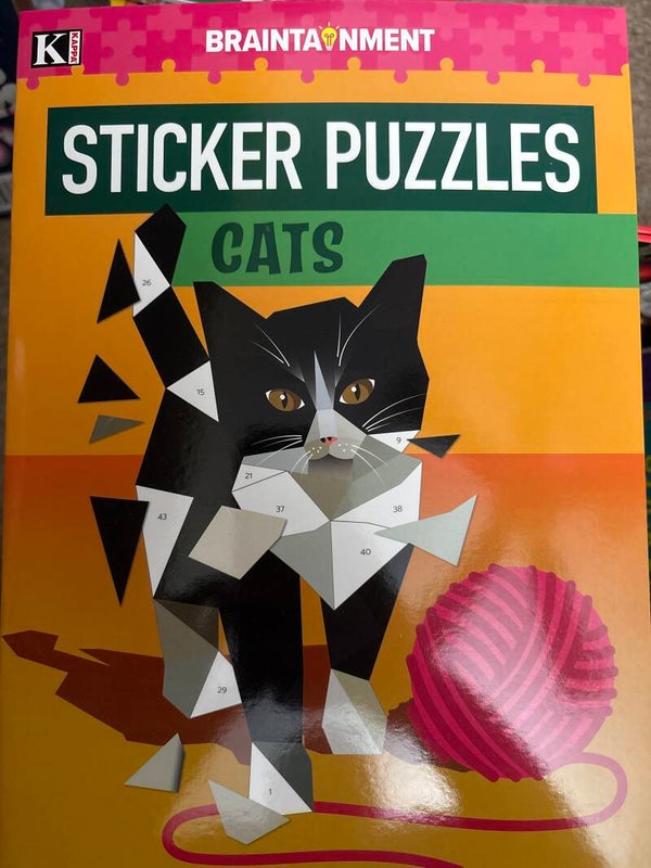 Cats Sticker Puzzles (Sticker by Number) Book