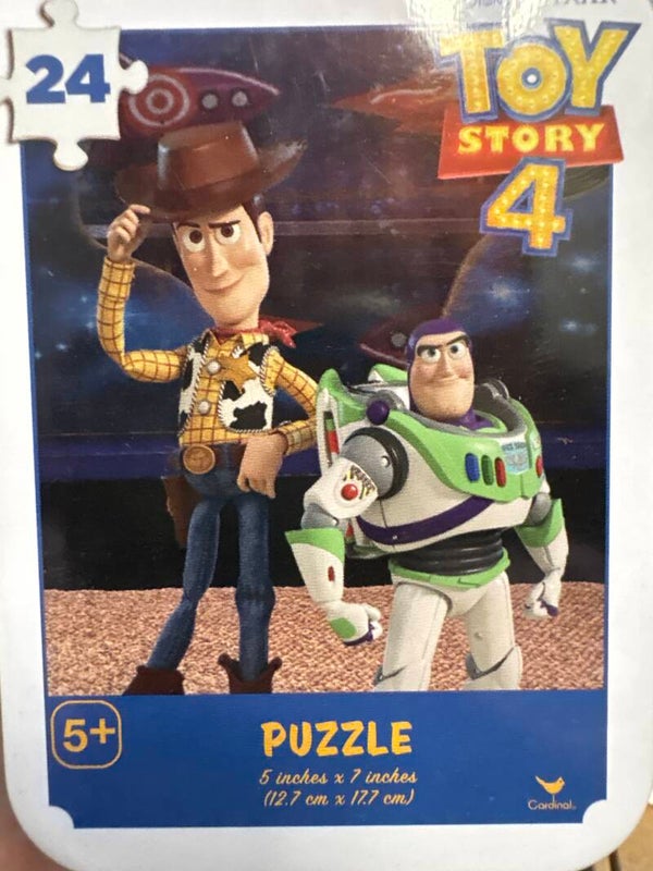Disney Toy Story 4 Jigsaw Puzzle in a Tin (24 pieces) - Buzz & Woody