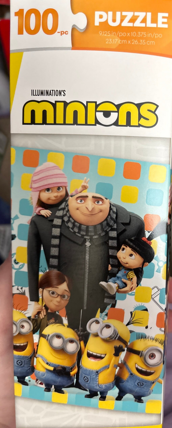 Jigsaw Puzzle (100 pieces) - Minions with Gru & Kids