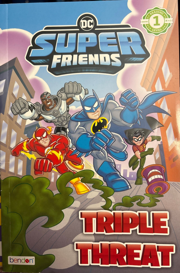 DC Super Friends - Triple Threat Leveled Reader (Level 1)