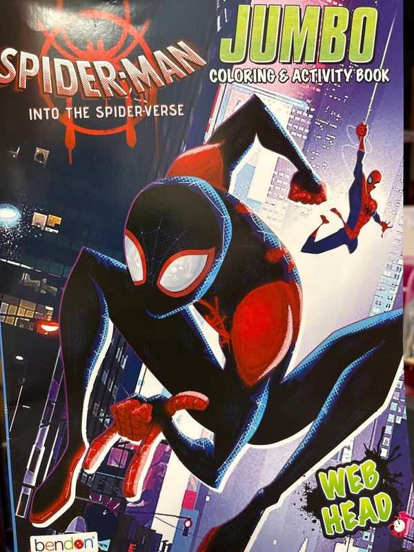 Marvel Spider-Man Into the Spider-Verse Coloring Activity Book - Web Head with Miles Morales