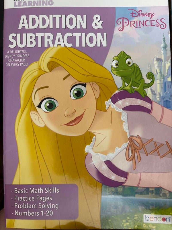 Disney Learning  Disney Princess Addition and Subtraction activity book