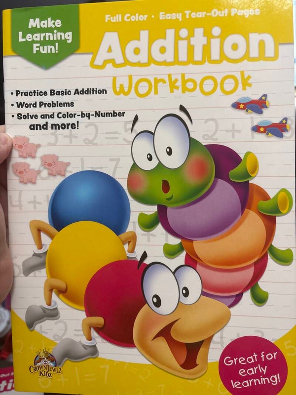 Addition Workbook Make Learning Fun Activity Workbook