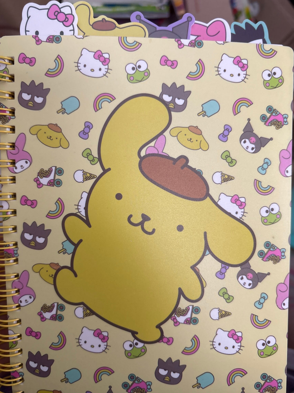 Hello Kitty and Friends Pompompurin Tab Journal Notebook