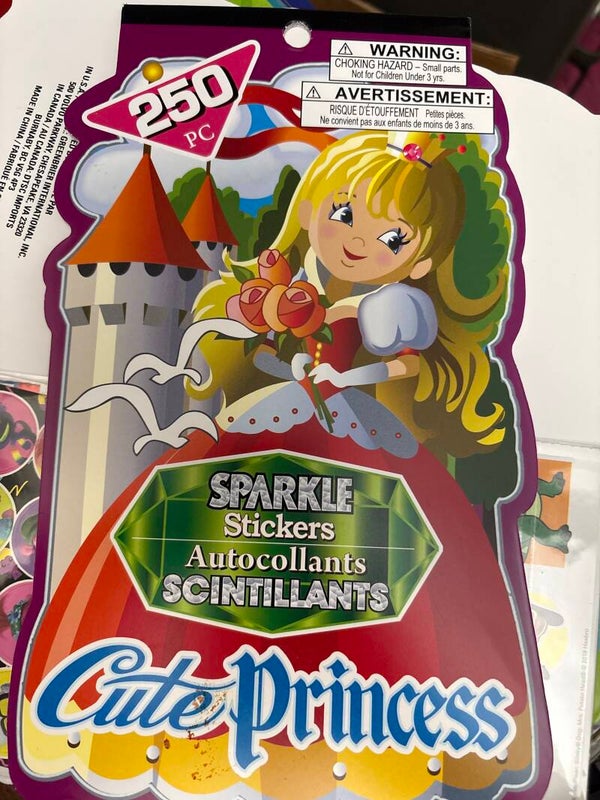Sticker Book of Cute Princess Stickers