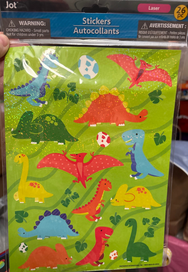 Stickers - Smiling Dinosaurs