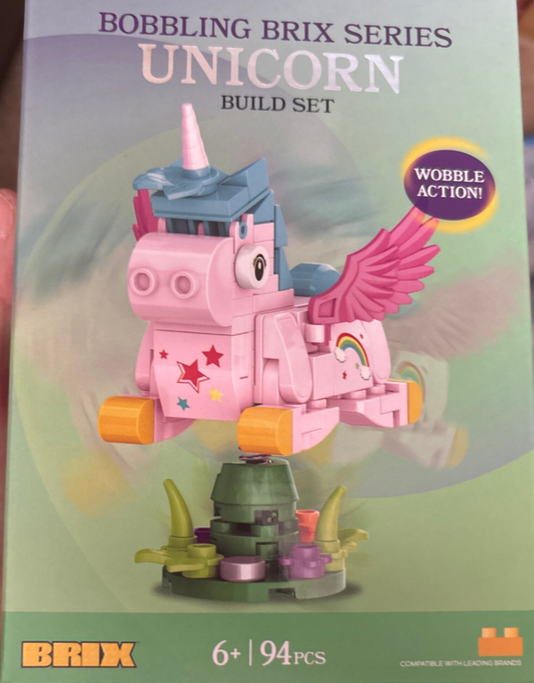 Bobbling Brix Series  - Unicorn Build Set