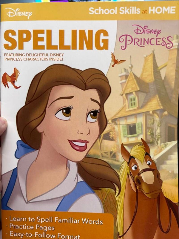 Disney Princess Spelling Workbook