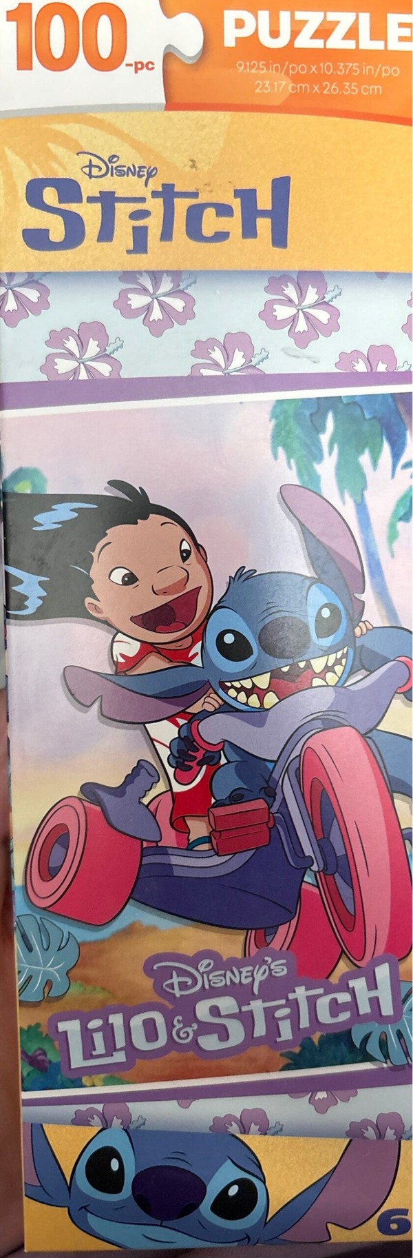 Disney Jigsaw Puzzle (100 pieces) - Lilo and Stitch on an ATV