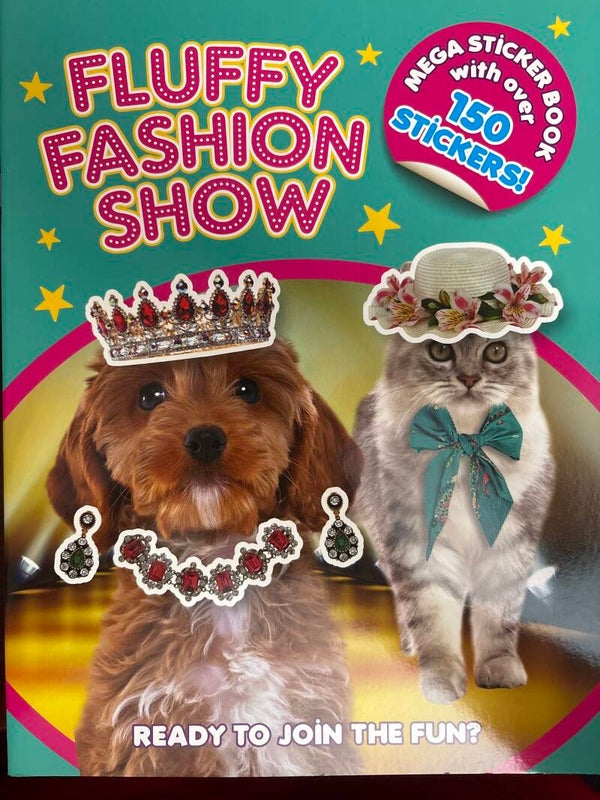 Fluffy Fashion Show Sticker Activity Book