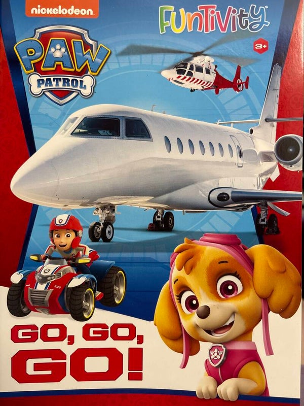 Paw Patrol Go, Go, Go! Funtivity activity book