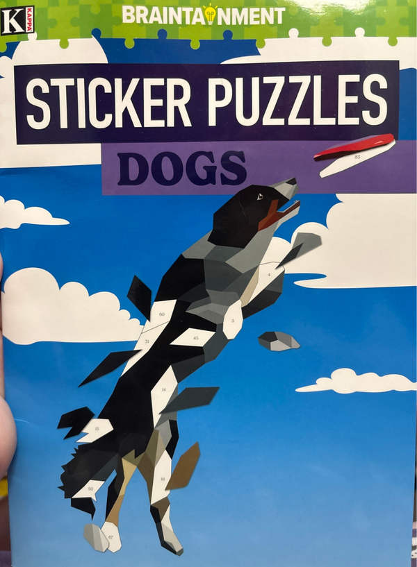 Dogs Sticker Puzzles (Sticker by Number) Book