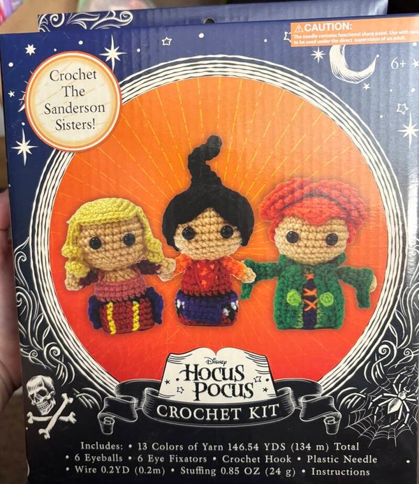 Disney Hocus Pocus Sanderson Sisters Crochet Kit