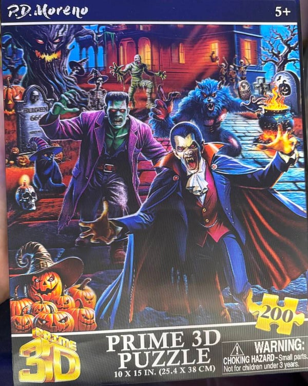 Prime Horror Monsters 3D Puzzle (200 pieces)
