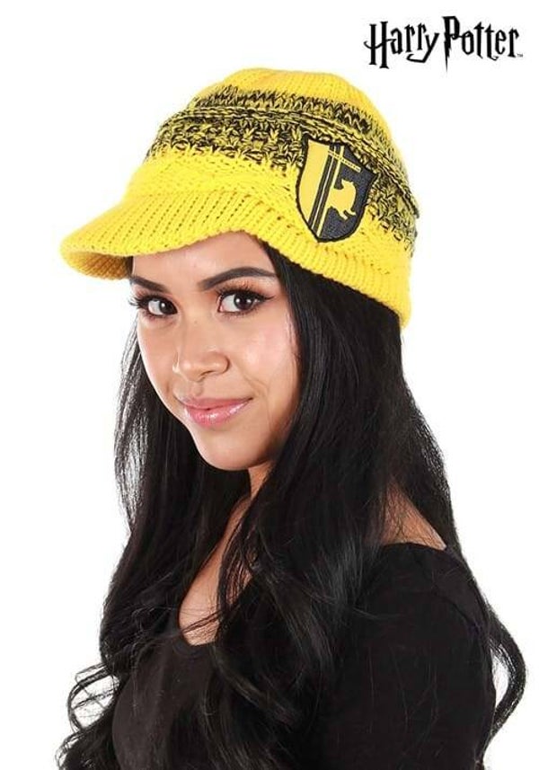 Harry Potter Knit Brim Cap Yellow Hufflepuff