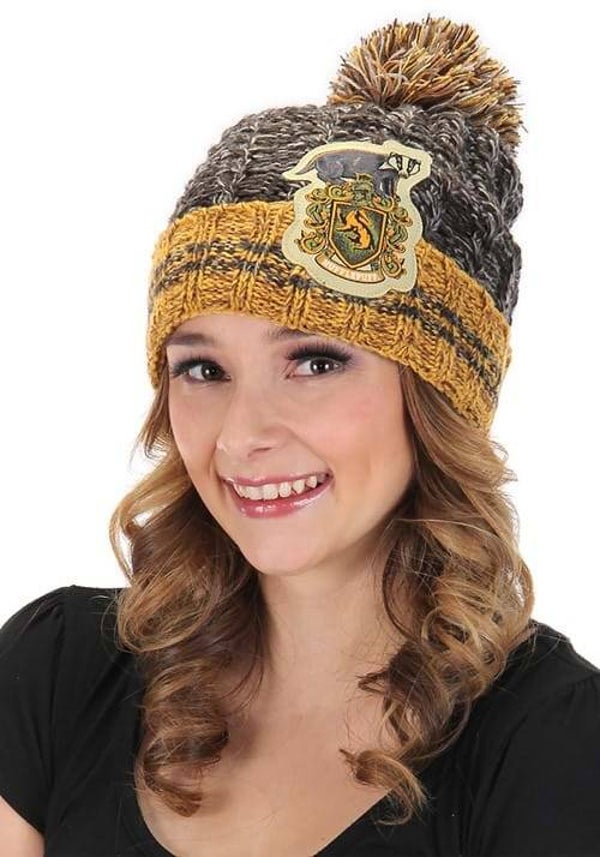 Harry Potter Hufflepuff Pom Beanie Hat