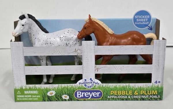 Breyer Farms Paddock Pals Toy Foals - Pebble and Plum