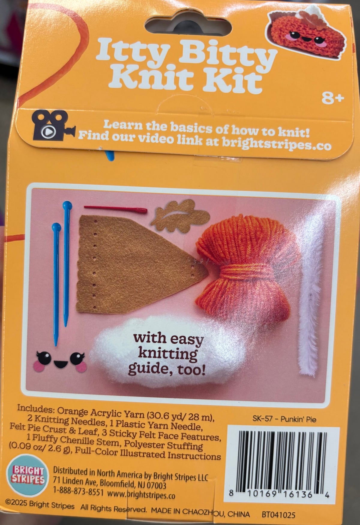Itty Bitty Knit Kit - Punkin
