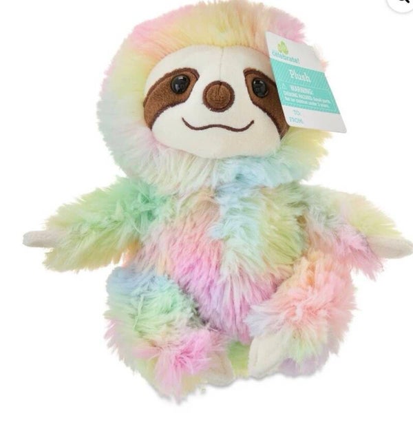 Colorful Pastel Sloth plush toy