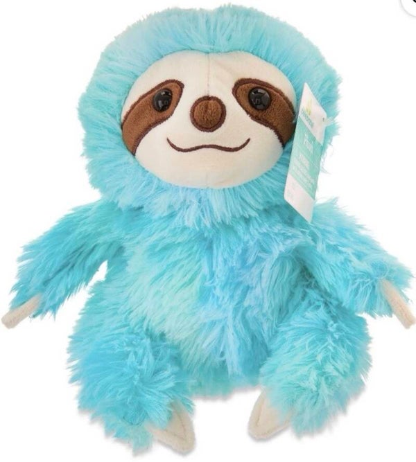 Colorful Blue Sloth plush toy