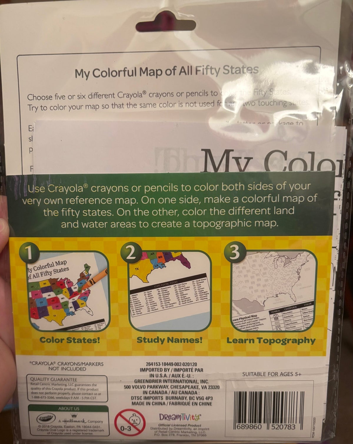 Crayola Color the U.S.A. States & Symbols | Learning Made Fun With ...