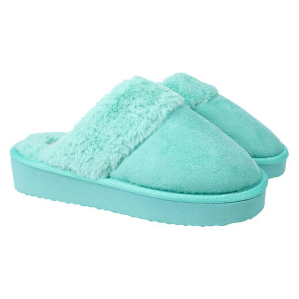 Slippers - Faux Suede Scuff (ladies S, M, L, XL)