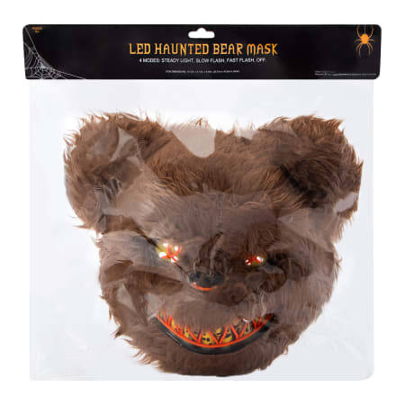 Scary Bear - LED Haunted Animal Mask Halloween Costume | Learning