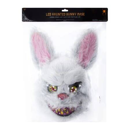 Scary Bunny Rabbit - LED Haunted Animal Mask Halloween Costume