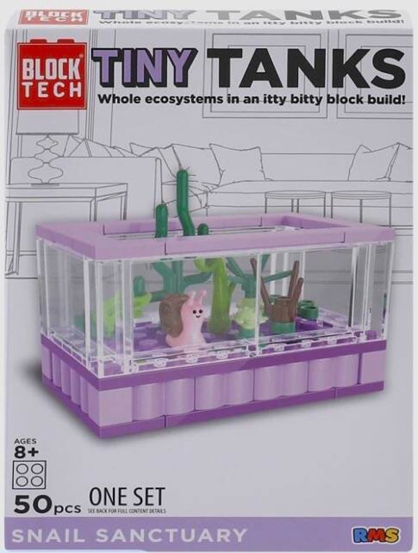 Block Tech Tiny Tanks Block Set - Snail Sanctuary