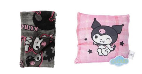 Sanrio Hello Kitty & Friends - Kuromi Combo - Throw blanket & pillow
