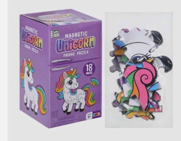 Magnetic Fridge Puzzle (18 pieces) - Unicorn