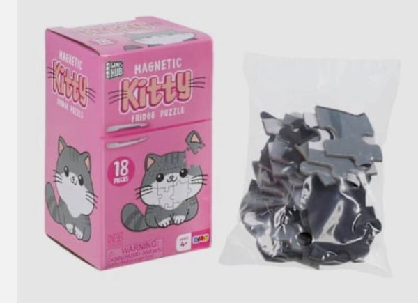 Magnetic Fridge Puzzle (18 pieces) - Kitty Cat