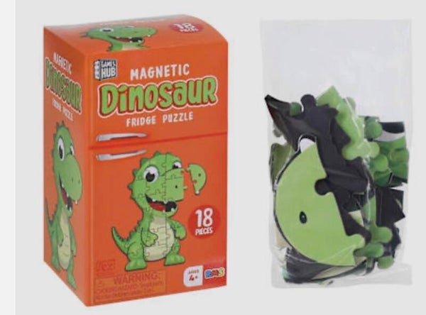 Magnetic Fridge Puzzle (18 pieces) - Dinosaur