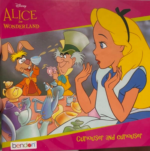 Disney Alice in Wonderland Curiouser and Curiouser book